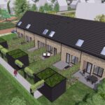 starterswoningen bouwnrs. 10 t/m 15 achtergevel