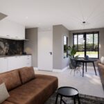 Starters hoekwoning woonkamer